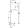 Душевая стойка со смесителем FRAP H76 F2476 хром